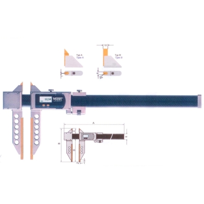 Штангенциркули Vogel цифровые для больших измерений облегченные